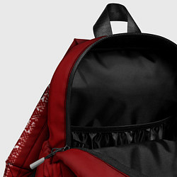 Детский рюкзак Олень на красном фоне, цвет: 3D-принт — фото 2