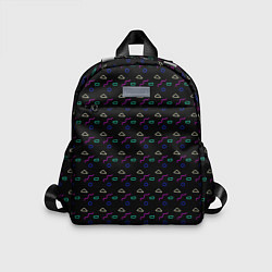 Детский рюкзак Искажённые геометрические фигуры чёрный