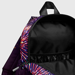 Детский рюкзак Праздничный сноубордист: фейерверк, цвет: 3D-принт — фото 2