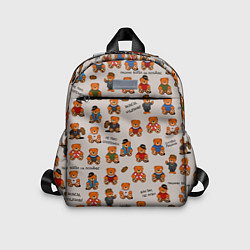 Детский рюкзак Персонажи слово пацана - мишки, цвет: 3D-принт