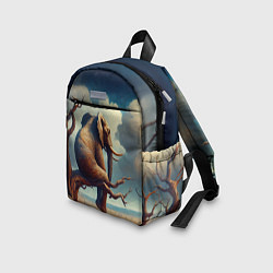 Детский рюкзак Слон сидит на ветке дерева в пустыне, цвет: 3D-принт — фото 2