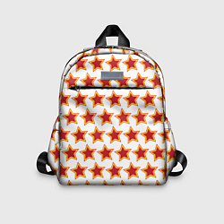 Детский рюкзак Красные звезды с контуром