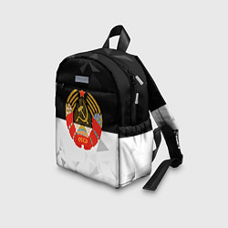 Детский рюкзак СССР черно белая геометрия, цвет: 3D-принт — фото 2