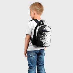 Детский рюкзак Nirvana чернобелые краски рок, цвет: 3D-принт — фото 2