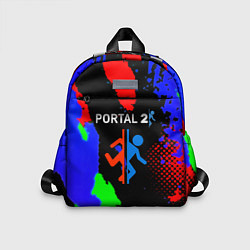 Детский рюкзак Portal 2 краски сочные текстура, цвет: 3D-принт
