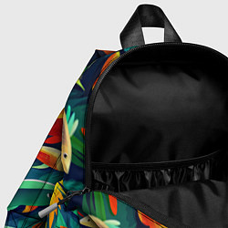 Детский рюкзак Стая пестрых рыбок паттерн, цвет: 3D-принт — фото 2