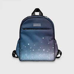 Детский рюкзак Серебристые блёстки на синем фоне - нейросеть