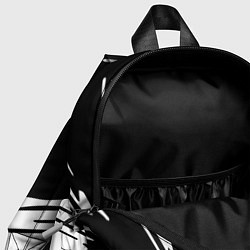 Детский рюкзак Ведьмак лого белое линии, цвет: 3D-принт — фото 2