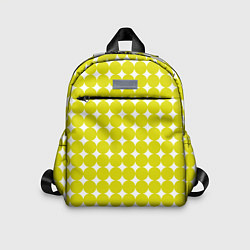 Детский рюкзак Ретро темно желтые круги, цвет: 3D-принт