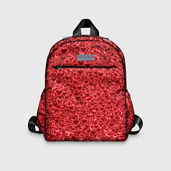 Детский рюкзак Светящиеся объемные сердечки, цвет: 3D-принт