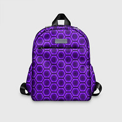 Детский рюкзак Энергетический щит - фиолетовый, цвет: 3D-принт