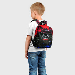 Детский рюкзак Mazda краски абстракция спорт, цвет: 3D-принт — фото 2