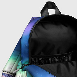 Детский рюкзак Северное сияние на природе ai art, цвет: 3D-принт — фото 2