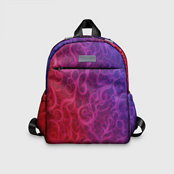 Детский рюкзак Вихревые узоры на градиенте, цвет: 3D-принт