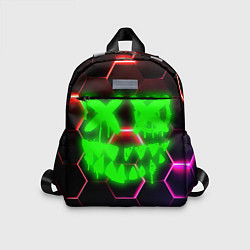 Детский рюкзак Монстр из неона, цвет: 3D-принт