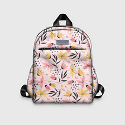 Детский рюкзак Абстрактный паттерн с цветами
