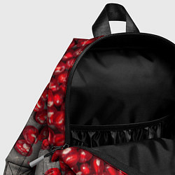 Детский рюкзак Гранат зёрна граната на сером, цвет: 3D-принт — фото 2