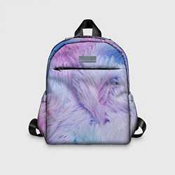 Детский рюкзак Цветной узор из перьев, цвет: 3D-принт