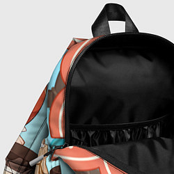 Детский рюкзак Genshin Impact Кли cute chibi, цвет: 3D-принт — фото 2