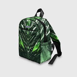 Детский рюкзак Зелёные кристаллы и камень, цвет: 3D-принт — фото 2