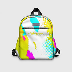 Детский рюкзак Cyberpunk 2077 краски, цвет: 3D-принт