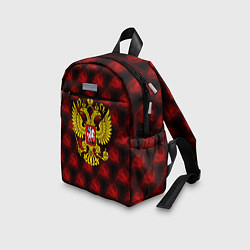 Детский рюкзак Герб России паттерн ссср, цвет: 3D-принт — фото 2