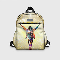 Детский рюкзак Michael Jackson THIS IS IT - с салютами на золотом, цвет: 3D-принт