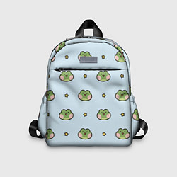 Детский рюкзак Паттерн с лягушками, цвет: 3D-принт