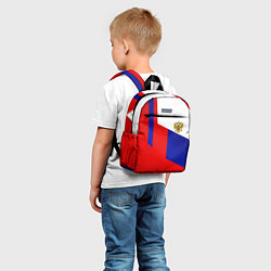 Детский рюкзак Россия геометрия спортивная, цвет: 3D-принт — фото 2