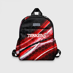 Детский рюкзак Tekken 8 огненное лого файтинг, цвет: 3D-принт