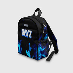 Детский рюкзак Dayz синий огонь лого, цвет: 3D-принт — фото 2