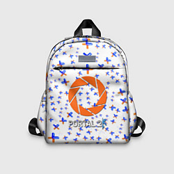 Детский рюкзак Portal logo pattern steel, цвет: 3D-принт