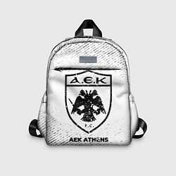 Детский рюкзак AEK Athens с потертостями на светлом фоне