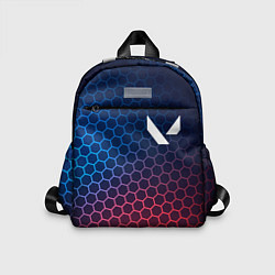 Детский рюкзак Valorant неоновые соты, цвет: 3D-принт