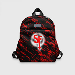 Детский рюкзак Sally face красные искры, цвет: 3D-принт