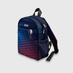 Детский рюкзак No Mans Sky неоновые соты, цвет: 3D-принт — фото 2