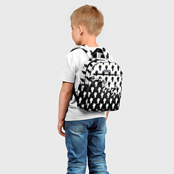 Детский рюкзак Billie Eilish pattern black, цвет: 3D-принт — фото 2