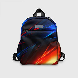 Детский рюкзак Geometry stripes neon steel, цвет: 3D-принт