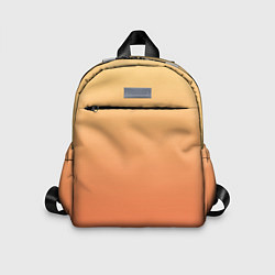 Детский рюкзак Градиент солнечный жёлто-оранжевый приглушённый, цвет: 3D-принт
