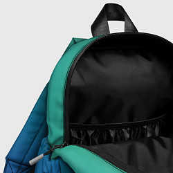 Детский рюкзак Градиент зелёно-фиолетовый, цвет: 3D-принт — фото 2