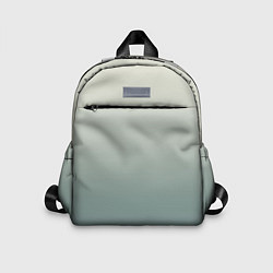 Детский рюкзак Серо-зелёный приглушённый градиент, цвет: 3D-принт