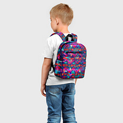 Детский рюкзак Разноцветные осколки стекла, цвет: 3D-принт — фото 2