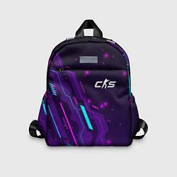 Детский рюкзак Counter-Strike 2 neon gaming, цвет: 3D-принт
