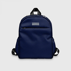 Детский рюкзак Тёмно-синий волнистые линии, цвет: 3D-принт