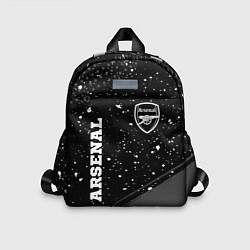 Детский рюкзак Arsenal sport на темном фоне вертикально, цвет: 3D-принт
