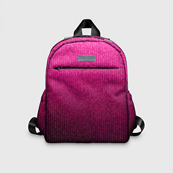 Детский рюкзак Яркий розовый градиент полоска, цвет: 3D-принт