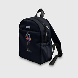 Детский рюкзак Стильная горилла на черном фоне, цвет: 3D-принт — фото 2