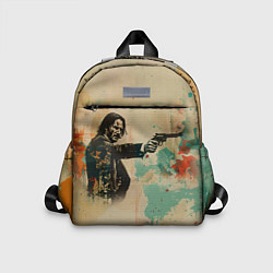 Детский рюкзак Джон Уик в стиле гранж, цвет: 3D-принт