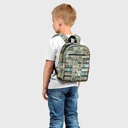 Детский рюкзак Панельный дом, цвет: 3D-принт — фото 2