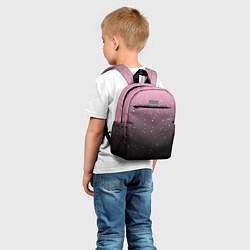 Детский рюкзак Градиент тёмный розовый брызги, цвет: 3D-принт — фото 2